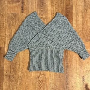 Grey Hand Crocheted Sweater
